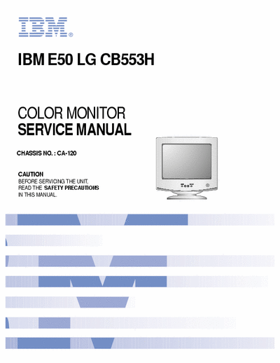 IBM E50 Service Manual Color Monitor 15 inch - (3.225Kb) Part 1/2 - Pag. 31